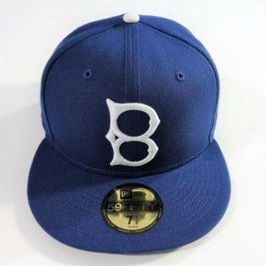 Brooklyn Dodgers Hat Cap - Size 7 1/2 - New Era 59Fifty - Blue - MLB